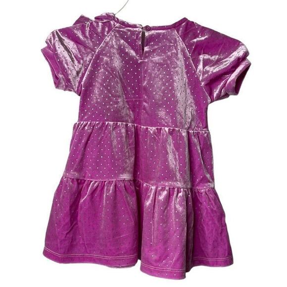 Habitual Kid Baby Girls Glitter Dot Tiered Velvet Dress‎ Size 18 Months - Picture 6 of 8